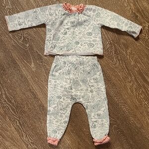 Mud Pie Pink and Green Kids Matching Set